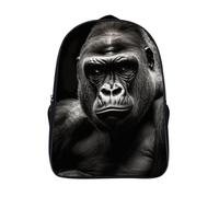 NTVOWPZO All-Weather Male Gorilla Laptop Backpack for Men Women Water Resistant Travel Carry on Backpack Work Business Commuter Daypack for Hiking Camping Cycling Climbing