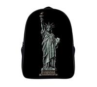 NTVOWPZO All-Weather Statue of Liberty Laptop Backpack for Men Women Water Resistant Travel Carry on Backpack Work Business Commuter Daypack for Hiking Camping Cycling Climbing