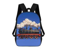 NTVOWPZO All-Weather Steam Train Laptop Backpack for Men Women Water Resistant Travel Carry on Backpack Work Business Commuter Daypack for Hiking Camping Cycling Climbing Black