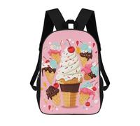 NTVOWPZO All-Weather Sweet Ice Cream Laptop Backpack for Men Women Water Resistant Travel Carry on Backpack Work Business Commuter Daypack for Hiking Camping Cycling Climbing Black
