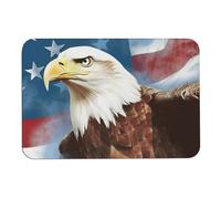 NTVOWPZO American White Eagle Stone Bath Mats American White Eagle Diatomaceous Earth Bath Mat Super Absorbent Bathroom Floor Mat Quick Drying Shower Mat for Shower Bathtub Bathroom Accessory