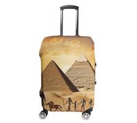 NTVOWPZO Ancient Egypt Travel Luggage Cover Spandex Suitcase Protector Washable Baggage Covers Elastic Scratch-Resistant Luggage Cover Protector Fits 18-32 Inch Luggage, Ancient Egypt, XL