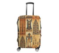 NTVOWPZO Ancient Egypt Tribe Series Travel Luggage Cover Spandex Suitcase Protector Washable Baggage Covers Elastic Scratch-Resistant Luggage Cover Protector Fits 18-32 Inch Luggage, Ancient Egypt