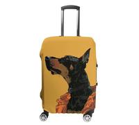 NTVOWPZO Anime Dog Art Travel Luggage Cover Spandex Suitcase Protector Washable Baggage Covers Elastic Scratch-Resistant Luggage Cover Protector Fits 18-32 Inch Luggage, Anime Dog Art, XL