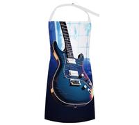 NTVOWPZO Apron for Women with Pockets Chef Aprons for Men Blue Guitar Professional Cooking Apron Adjustable Bib Kitchen Apron Waitress Apron for Women, Style, 70x80cm, Style, 70x80cm