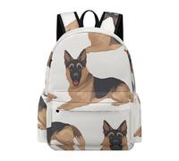 NTVOWPZO Backpack for Women Laptop Bag German Shepherd Hiking Backpacks Lightweight Casual Travel Daypack, Style, 42x30x15cm, Travel Backpacks, Style, 42x30x15cm