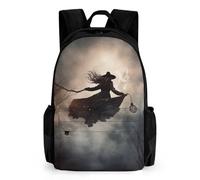 NTVOWPZO Backpacks for Women Travel Backpack Witch Flight Casual Daypack Hiking Backpack Laptop Bag for Men, Style, 42x30.5cm, Style, 42x30.5cm