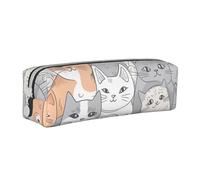 NTVOWPZO Capacity Pencil Case Large Pencil Pouch Animation Style Cat Pencil Bag for Office Small Zipper Pouch for Pencils