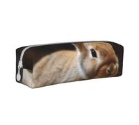 NTVOWPZO Capacity Pencil Case Large Pencil Pouch Rabbit Is Playing with Ball Pencil Bag for Office Small Zipper Pouch for Pencils