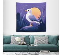 NTVOWPZO Coastal Painter Wall Tapestry with Hanging Kits Decorative Tapestry Aesthetic Large Wall Tapestries for Living Room Bedroom Apartment Dorm Backdrop Decor 60"x60"