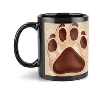 NTVOWPZO Coffee Mugs Large Coffee Mugs Ceramic Coffee Mugs Dog Paw Print Mug with Handle Travel Coffee Cup Funny Mug Tea Cups with Handle for Hot Cold Beverages