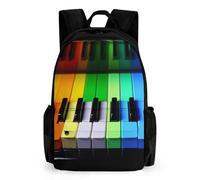 NTVOWPZO Colorful Piano Music Rainbow Travel Backpack for Women Men Carry On Backpack Luggage Daypack 15.6 Inch Laptop Backpack