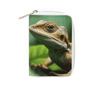 NTVOWPZO Credit Card Holder Wallet for Man Soft Business Card Holder Animal Lizard Card Case with Zipper, style, 16x11.5cm, Style, 16x11.5cm