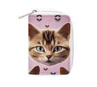 NTVOWPZO Credit Card Holder Wallet for Man Soft Business Card Holder Carttoon Cat Card Case with Zipper, style, 16x11.5cm, Style, 16x11.5cm