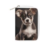 NTVOWPZO Credit Card Holder Wallet for Man Soft Business Card Holder Cute Dog Card Case with Zipper, style, 16x11.5cm, Style, 16x11.5cm