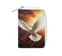 NTVOWPZO Credit Card Holder Wallet for Man Soft Business Card Holder Dove Sun Art Card Case with Zipper, style, 16x11.5cm, Style, 16x11.5cm