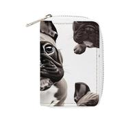 NTVOWPZO Credit Card Holder Wallet for Man Soft Business Card Holder French Bulldog Card Case with Zipper, style, 16x11.5cm, Style, 16x11.5cm