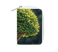 NTVOWPZO Credit Card Holder Wallet for Man Soft Business Card Holder The Green Tree of Life Card Case with Zipper, style, 16x11.5cm, Style, 16x11.5cm, Classic
