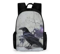 NTVOWPZO Crow on The Ground Travel Backpack for Women Men Carry On Backpack Luggage Daypack 15.6 Inch Laptop Backpack