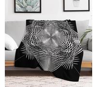 NTVOWPZO Custom Flannel Fleece Throw Blanket Plush Travel Throw for Bed 60x80 in Comfort Personalized Geometric Shape Art Blankets for Adults Decorative Bedtime Blanket Couch Sofa Camping Companion