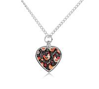 NTVOWPZO Cute Rooster Chickens Urn Necklace for Ashes 27.6'' Chain with Filling Kit Pet Cremation Jewelry Charm Silver Pendant Necklace Dog Cat Ashes Keepsakes Memorial Gift for Women Men Pet Lover