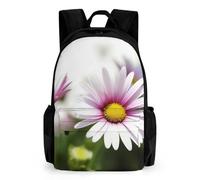 NTVOWPZO Daisy Flower Travel Backpack for Women Men Carry On Backpack Luggage Daypack 15.6 Inch Laptop Backpack