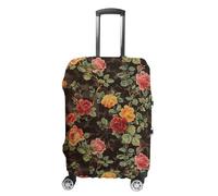 NTVOWPZO Dark Brown Pattern Travel Luggage Cover Spandex Suitcase Protector Washable Baggage Covers Elastic Scratch-Resistant Luggage Cover Protector Fits 18-32 Inch Luggage, Dark Brown Pattern, XL