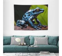 NTVOWPZO Dart Frog Blue Wall Tapestry with Hanging Kits Decorative Tapestry Aesthetic Large Wall Tapestries for Living Room Bedroom Apartment Dorm Backdrop Decor 30"x40"