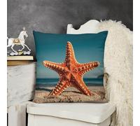 NTVOWPZO Decorative Throw Pillow Covers 12X12 Starfish Body Pillow Pillowcase Outdoor Square Couch Cushion Case for Sofa Bed Couch Living Room Plush Pillows Protectors