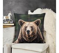 NTVOWPZO Decorative Throw Pillow Covers 26X26 Brown Bear Body Pillow Pillowcase Outdoor Square Couch Cushion Case for Sofa Bed Couch Living Room Plush Pillows Protectors