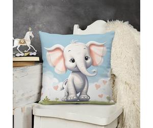 NTVOWPZO Decorative Throw Pillow Covers 26X26 Cute Elephant Body Pillow Pillowcase Outdoor Square Couch Cushion Case for Sofa Bed Couch Living Room Plush Pillows Protectors