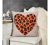 NTVOWPZO Decorative Throw Pillow Covers 26X26 Heart Leopard Body Pillow Pillowcase Outdoor Square Couch Cushion Case for Sofa Bed Couch Living Room Plush Pillows Protectors