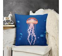 NTVOWPZO Decorative Throw Pillow Covers 26X26 Jellyfish Academy Body Pillow Pillowcase Outdoor Square Couch Cushion Case for Sofa Bed Couch Living Room Plush Pillows Protectors