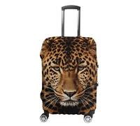 NTVOWPZO Depict A Leopard Travel Luggage Cover Spandex Suitcase Protector Washable Baggage Covers Elastic Scratch-Resistant Luggage Cover Protector Fits 18-32 Inch Luggage, Depict a leopard, L