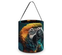 NTVOWPZO Feathers Are Colorful Halloween Trick Or Treat Bag for Party Favor | Foldable & Reusable, Reinforced Polyester Resists Tear, Comfy Wide Handles Fit Small Hands for All-Night Halloween Candy Runs