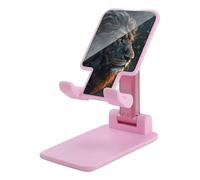 NTVOWPZO Foldable Cell Phone Holder Adjustable Angle Height Phone Stand for Desk Universal Portable Phone Holder Beautiful Lion Pictures Desktop Cellphone Stand for All Smartphone
