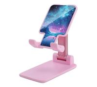 NTVOWPZO Foldable Cell Phone Holder Adjustable Angle Height Phone Stand for Desk Universal Portable Phone Holder Cool Star River Desktop Cellphone Stand for All Smartphone