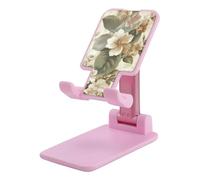 NTVOWPZO Foldable Cell Phone Holder Adjustable Angle Height Phone Stand for Desk Universal Portable Phone Holder Stripes with Flowers Desktop Cellphone Stand for All Smartphone