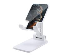 NTVOWPZO Foldable Cell Phone Holder Adjustable Angle Height Phone Stand for Desk Universal Portable Phone Holder Beautiful Lion Pictures Desktop Cellphone Stand for All Smartphone