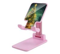 NTVOWPZO Foldable Cell Phone Holder Adjustable Angle Height Phone Stand for Desk Universal Portable Phone Holder Christmas Trees Desktop Cellphone Stand for All Smartphone