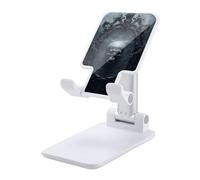 NTVOWPZO Foldable Cell Phone Holder Adjustable Angle Height Phone Stand for Desk Universal Portable Phone Holder Ghost in Mirror Desktop Cellphone Stand for All Smartphone