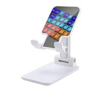 NTVOWPZO Foldable Cell Phone Holder Adjustable Angle Height Phone Stand for Desk Universal Portable Phone Holder Chemical Periodic Table Desktop Cellphone Stand for All Smartphone
