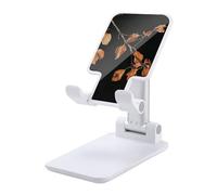 NTVOWPZO Foldable Cell Phone Holder Adjustable Angle Height Phone Stand for Desk Universal Portable Phone Holder Dark Leaves Pictures Desktop Cellphone Stand for All Smartphone