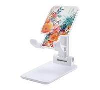NTVOWPZO Foldable Cell Phone Holder Adjustable Angle Height Phone Stand for Desk Universal Portable Phone Holder Intricate Flowers Desktop Cellphone Stand for All Smartphone