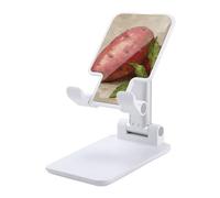 NTVOWPZO Foldable Cell Phone Holder Adjustable Angle Height Phone Stand for Desk Universal Portable Phone Holder Bright Red Sweet Potato Desktop Cellphone Stand for All Smartphone