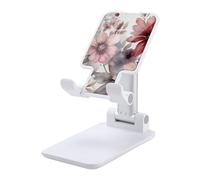 NTVOWPZO Foldable Cell Phone Holder Adjustable Angle Height Phone Stand for Desk Universal Portable Phone Holder Abstract Colorful Flowers Desktop Cellphone Stand for All Smartphone
