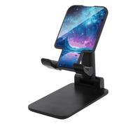 NTVOWPZO Foldable Cell Phone Holder Adjustable Angle Height Phone Stand for Desk Universal Portable Phone Holder Cool Star River Desktop Cellphone Stand for All Smartphone