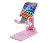 NTVOWPZO Foldable Cell Phone Holder Adjustable Angle Height Phone Stand for Desk Universal Portable Phone Holder Chemical Periodic Table Desktop Cellphone Stand for All Smartphone