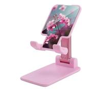 NTVOWPZO Foldable Cell Phone Holder Adjustable Angle Height Phone Stand for Desk Universal Portable Phone Holder Small Flowers Desktop Cellphone Stand for All Smartphone