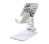 NTVOWPZO Foldable Cell Phone Holder Adjustable Angle Height Phone Stand for Desk Universal Portable Phone Holder Astronauts and Saturn Desktop Cellphone Stand for All Smartphone